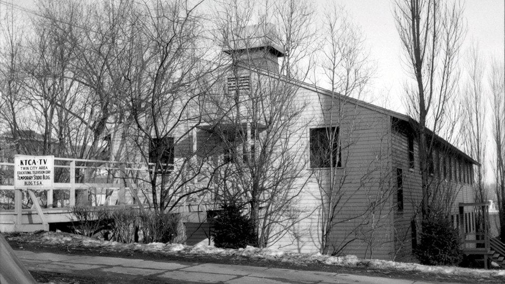 Vintage photo of original KTCA office building