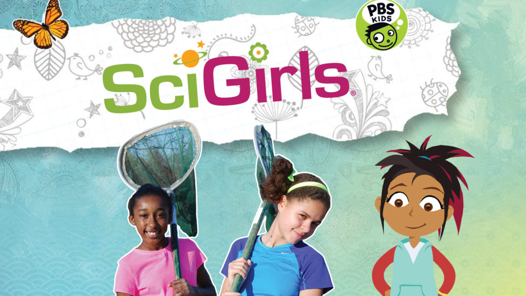 SciGirls - 2 girls with Izzy