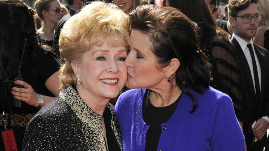 Debbie Reynolds and Carrie Fisher