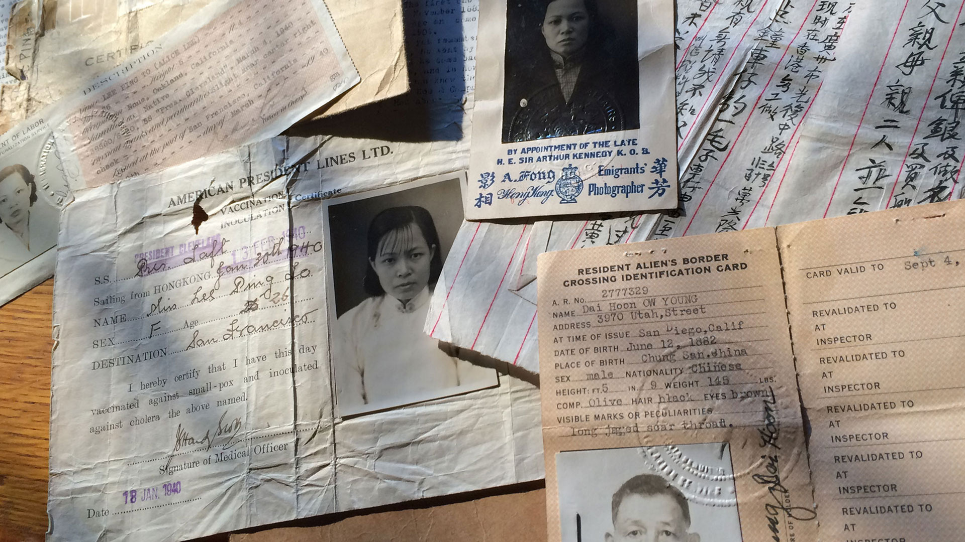 Chinese American immigration documents