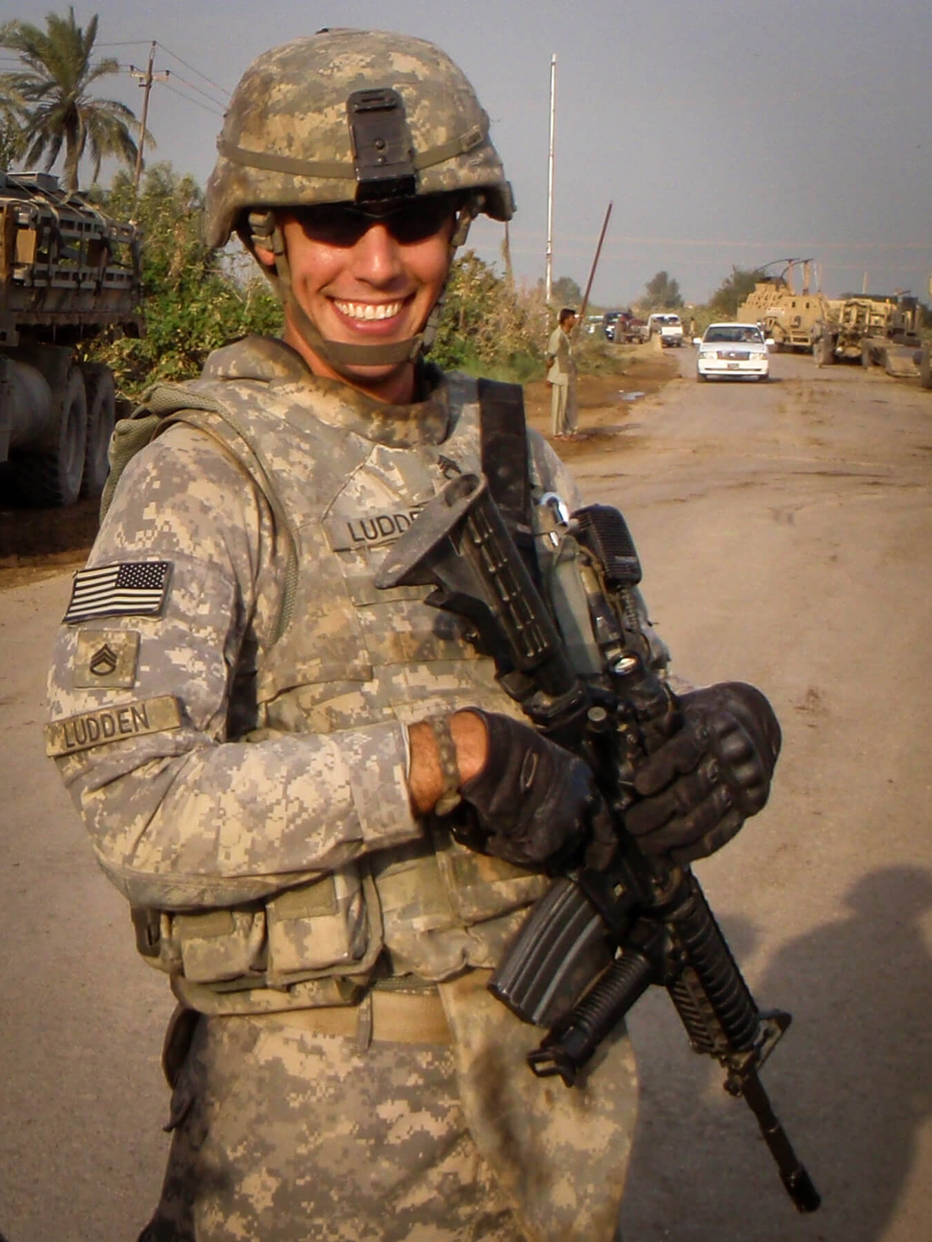 Martin Ludden on duty in Iraq