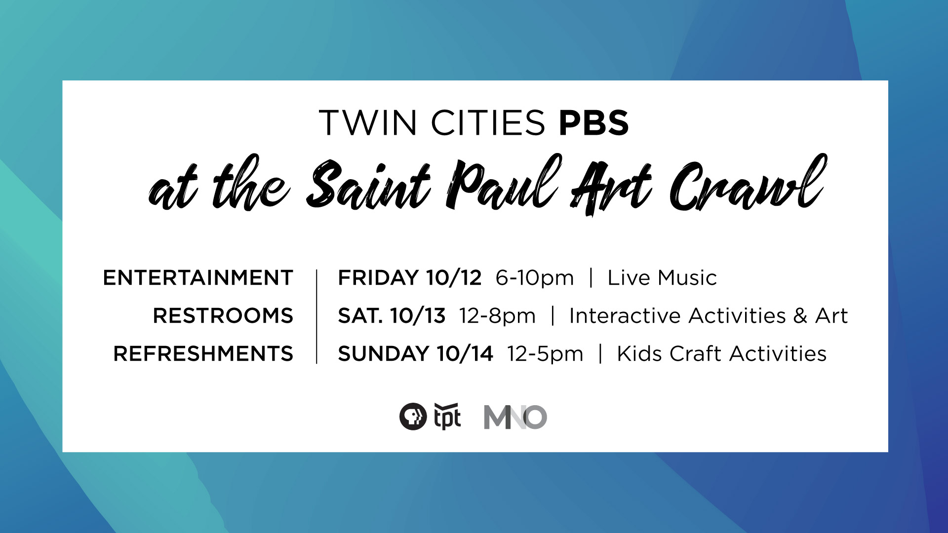 Twin Cities PBS at the Saint Paul Fall Art Crawl