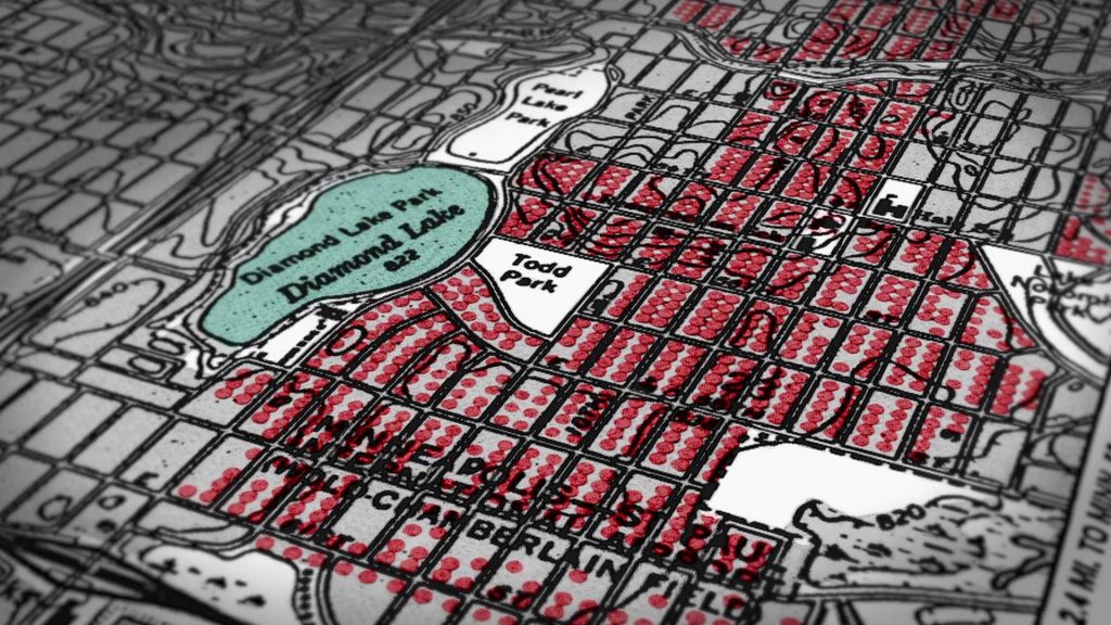 Map of restrictive housing covenants from Jim Crow of the North