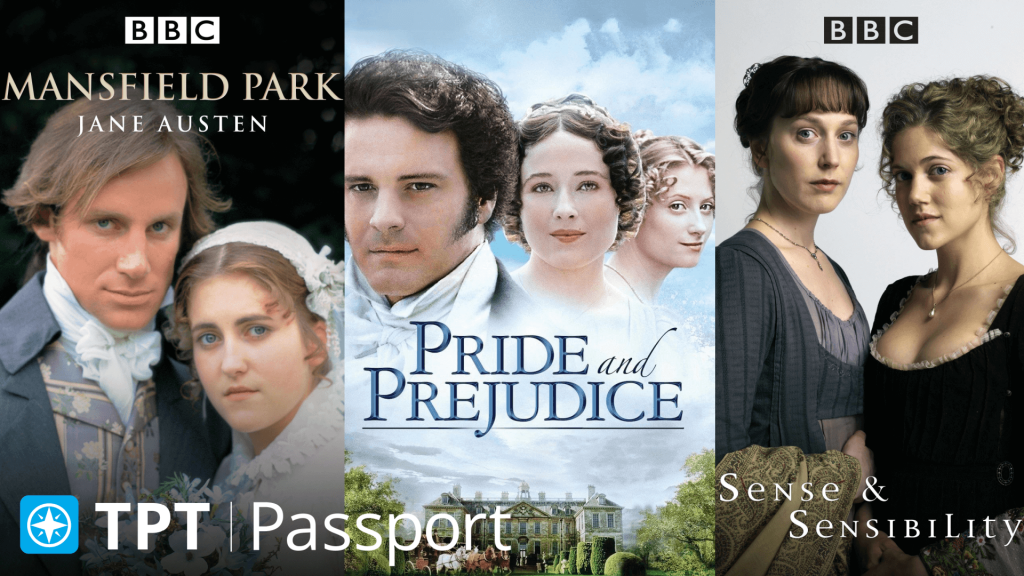 three jane austen movie posters