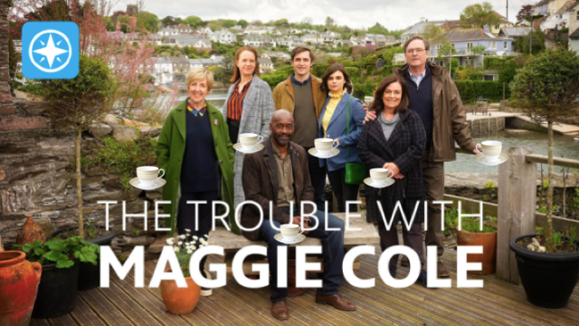 cast of maggie cole with tea cups