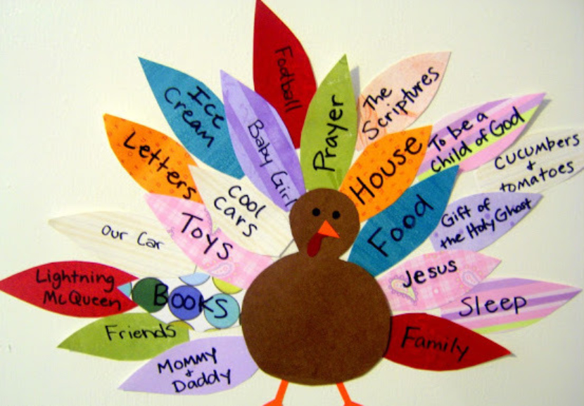 Gratitude turkey craft