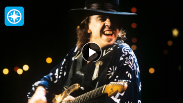 stevie ray vaughn playing guitar