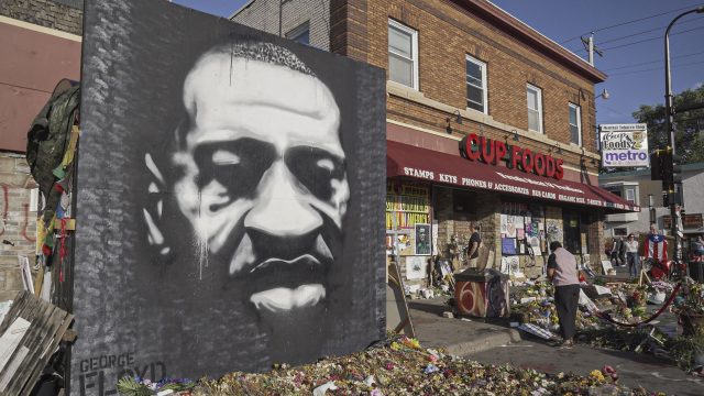 Mural of George Floyd at George Floyd Square