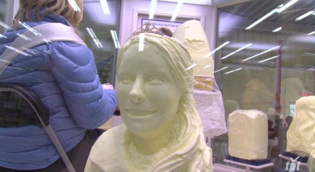 Butter sculpture head