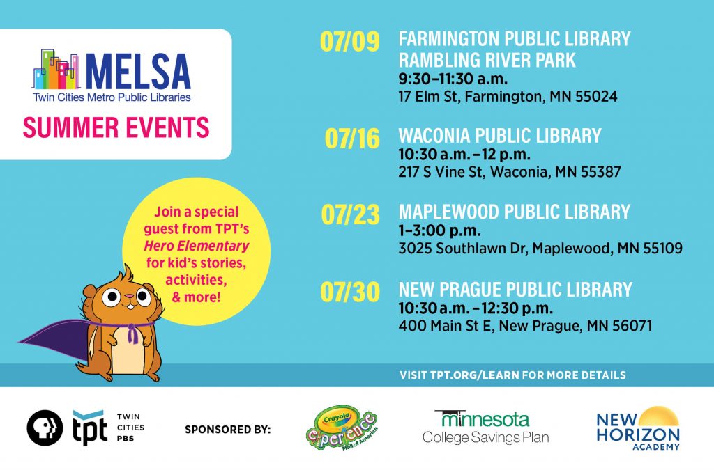 image of logo and dates for MELSA summer events