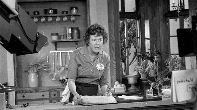 Julia Child black-and-white photo