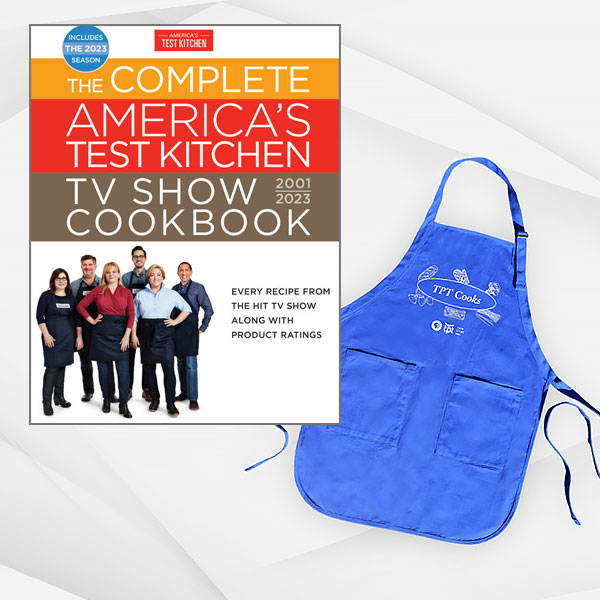 Complete America's Test Kitchen Cookbook and Apron